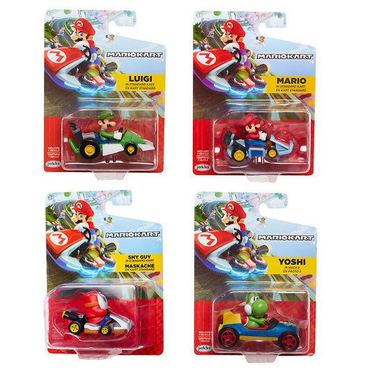 mario kart racers figure 6cm assorted