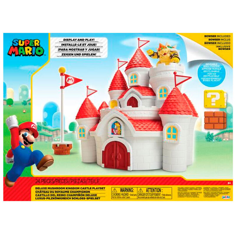 Coffret de jeu Château du Royaume Champignon Mario Bros Nintendo