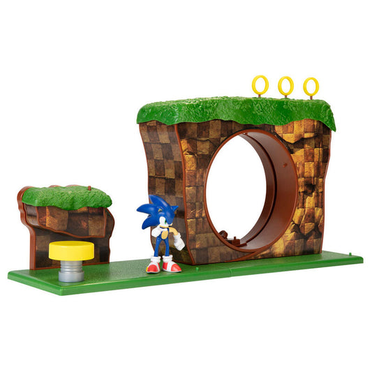 sonic the hedgehog green hill playset