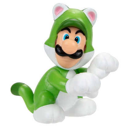 Figure Luigi Felino Super Mario Nintendo 6.5cm