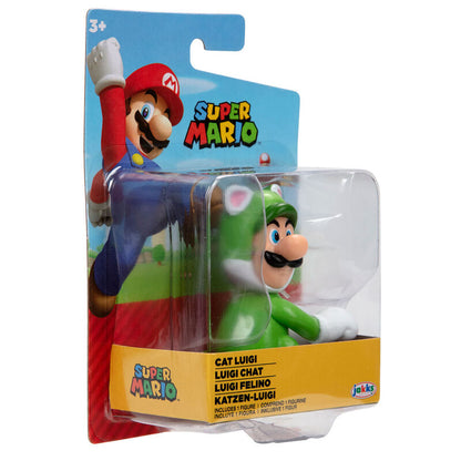 Figure Luigi Felino Super Mario Nintendo 6.5cm