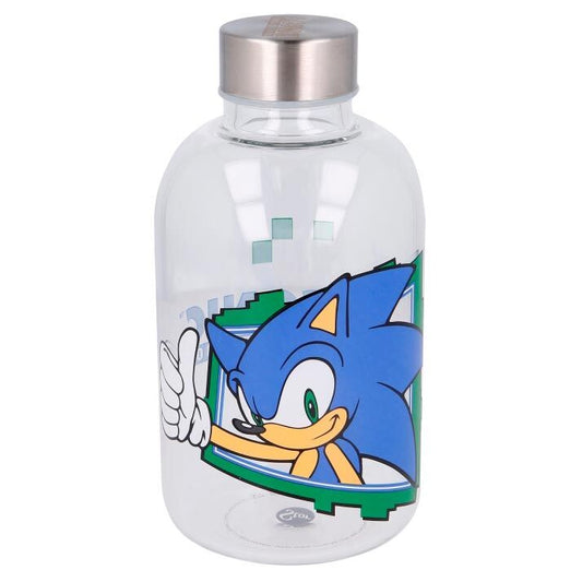 sonic the hedgehog glass bottle 620ml