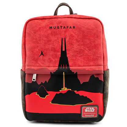 mustafar star wars loungefly backpack 30cm