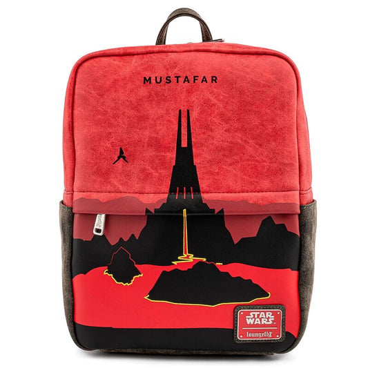 mustafar star wars loungefly backpack 30cm