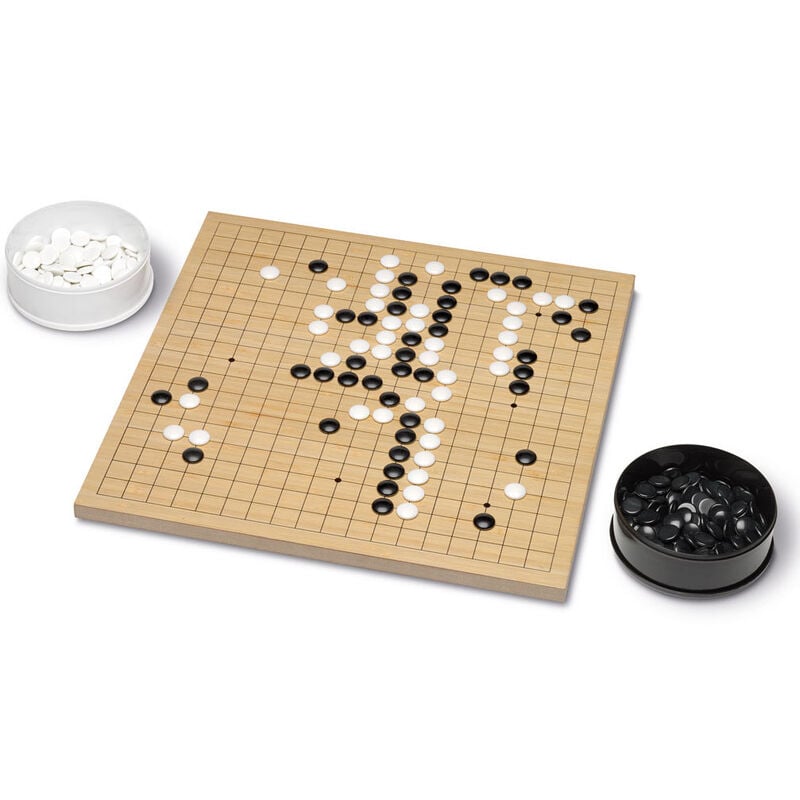 Wooden Go game