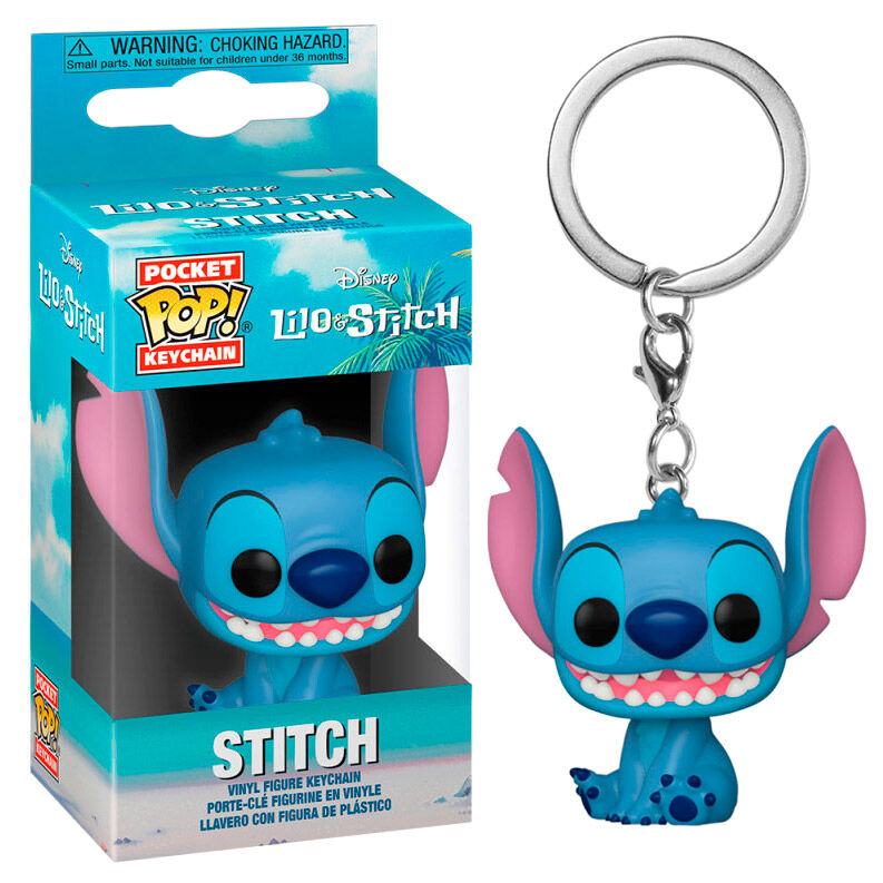 pocket pop disney lilo and stitch keychain  stitch