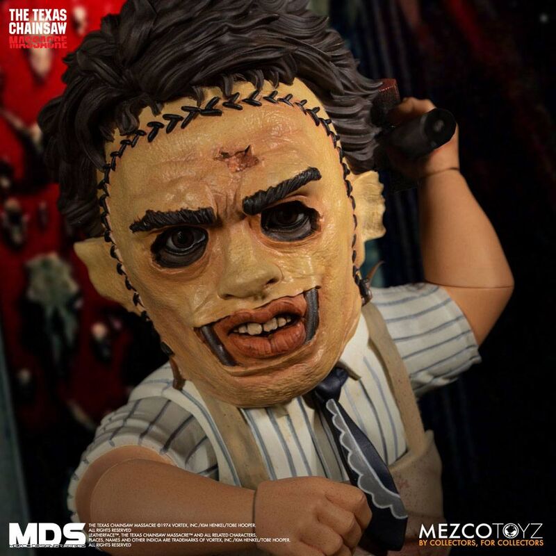 Action figure di Leatherface tratta da Non aprite quella porta 15 cm della MDS