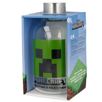 Garrafa de vidro Minecraft 620ml
