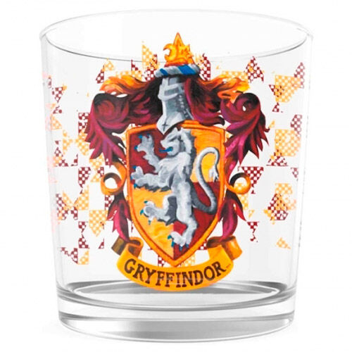 harry potter gryffindor logo glass tumbler