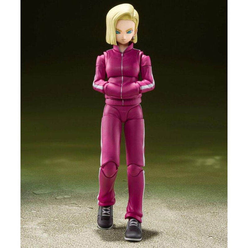 Figura de Androide 18 de la saga Batalla entre Universos de Dragon Ball Super 14 cm