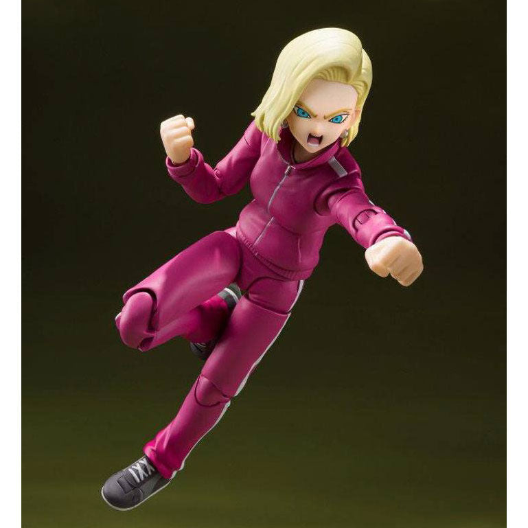 Figura de Androide 18 de la saga Batalla entre Universos de Dragon Ball Super 14 cm