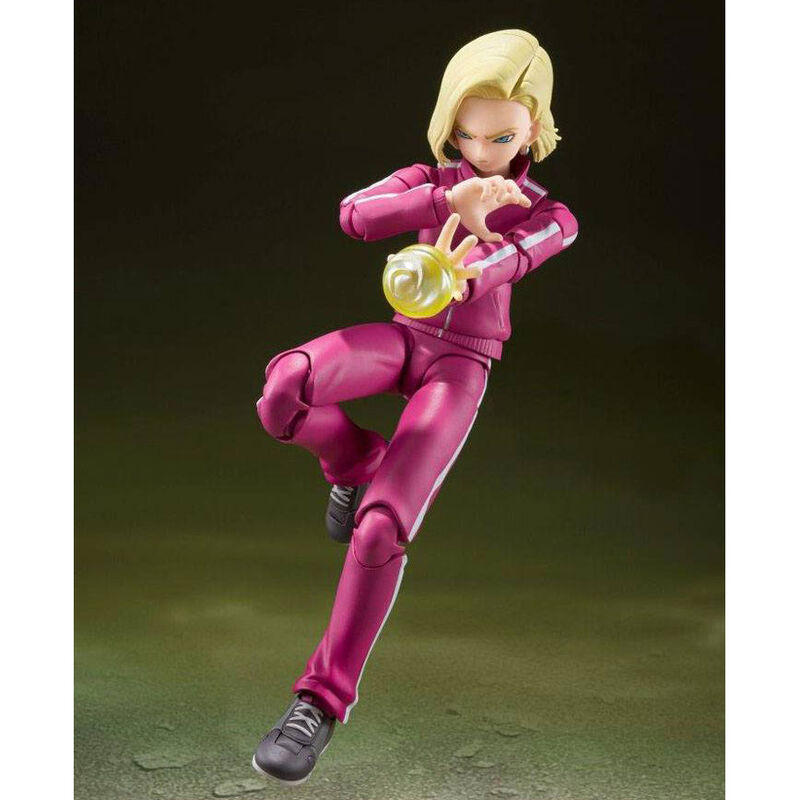Figura de Androide 18 de la saga Batalla entre Universos de Dragon Ball Super 14 cm