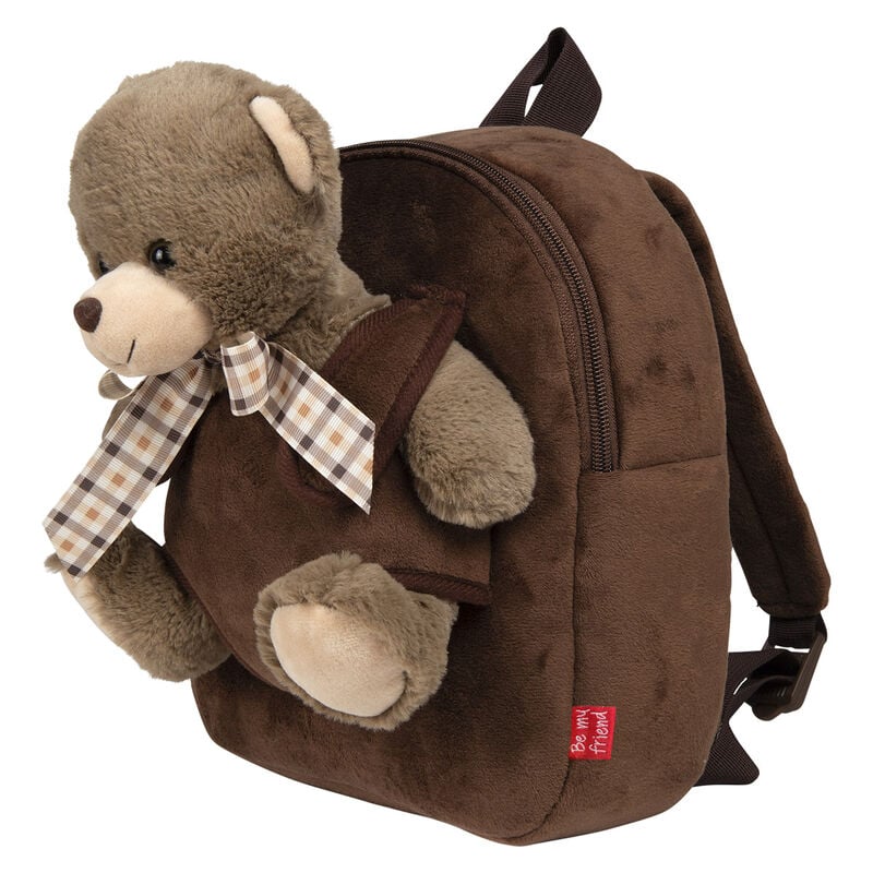 Tommy Bear Plush Backpack 26cm