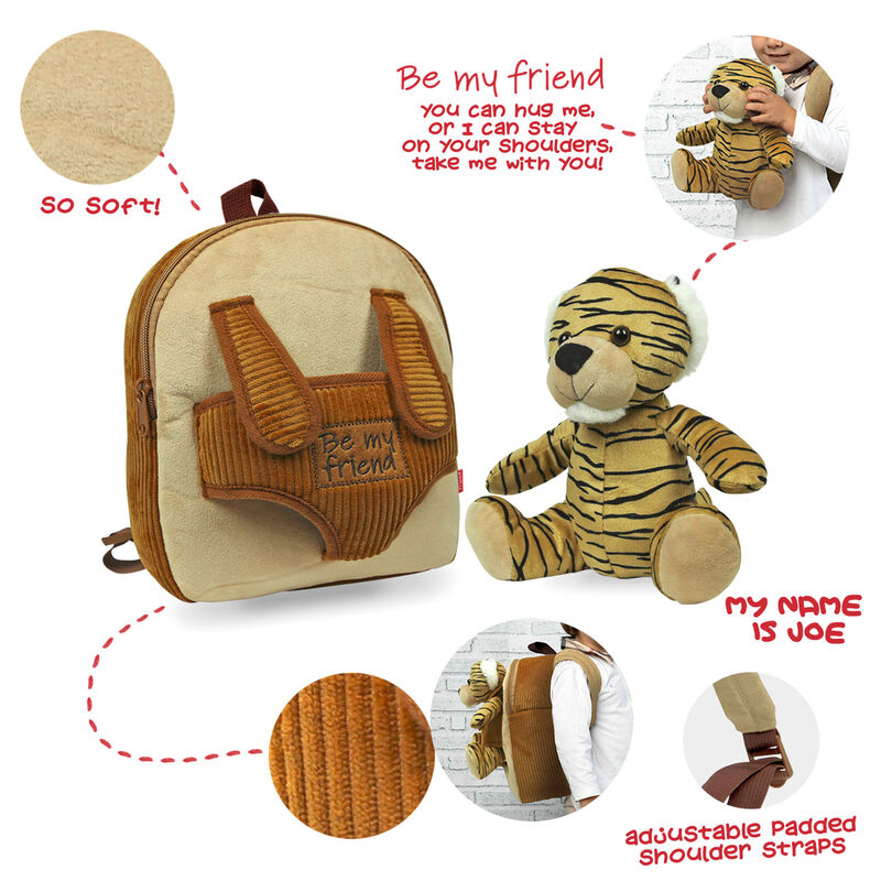 Backpack + Tiger Joe plush 26cm