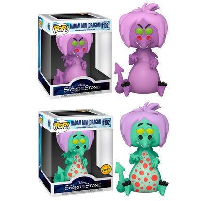 disney pop figure merlin the magician mim as dragon 15cm 10 2 chase