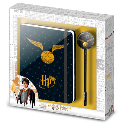 Set composto da diario e penna a tema ali di Harry Potter