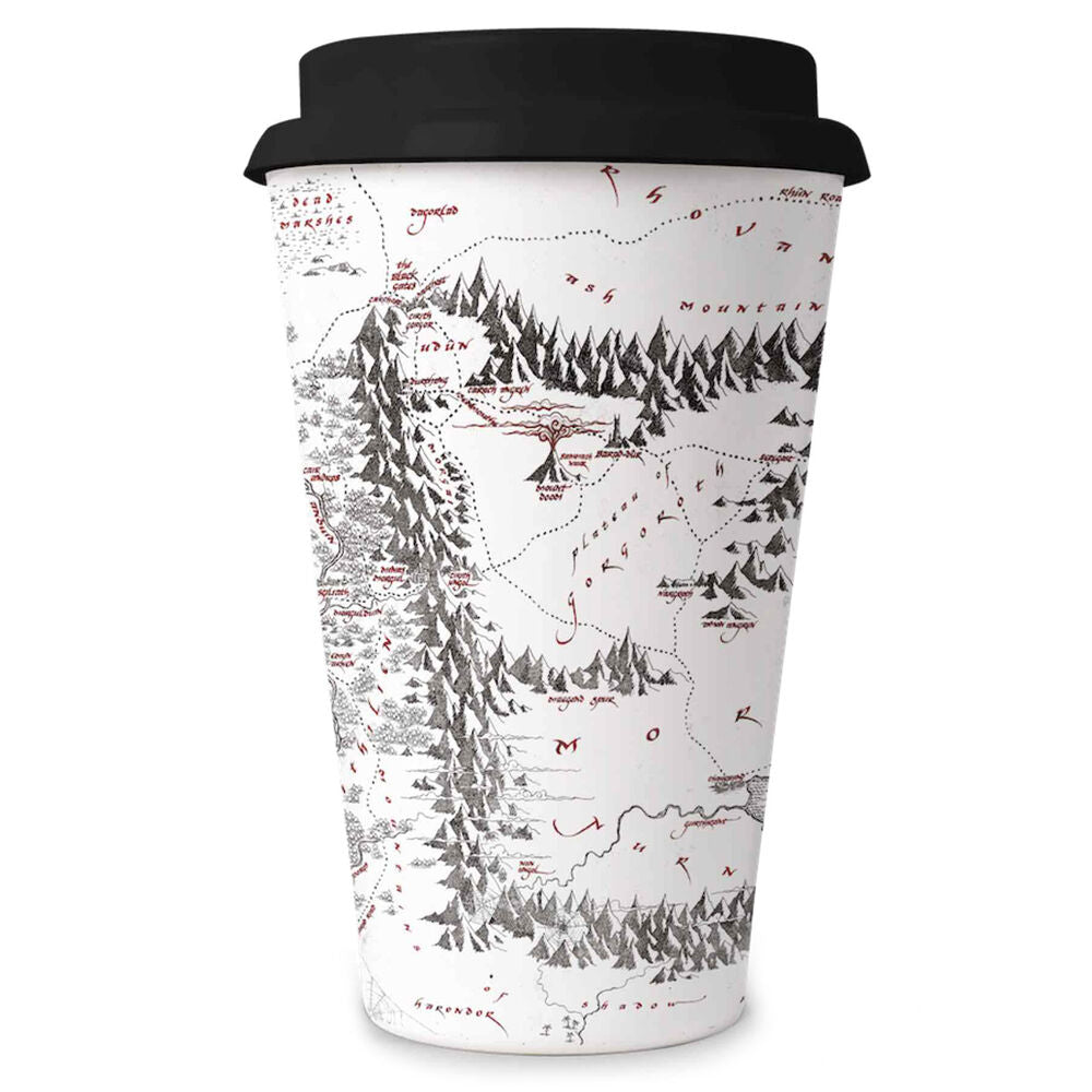 mordor map travel mug  the lord of the rings