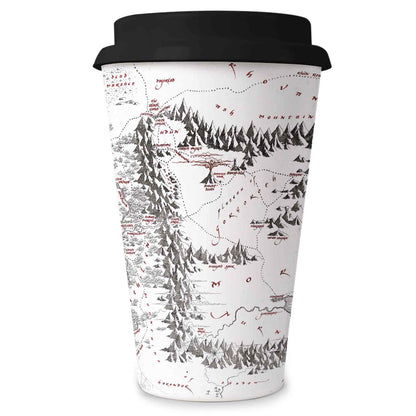 mordor map travel mug  the lord of the rings
