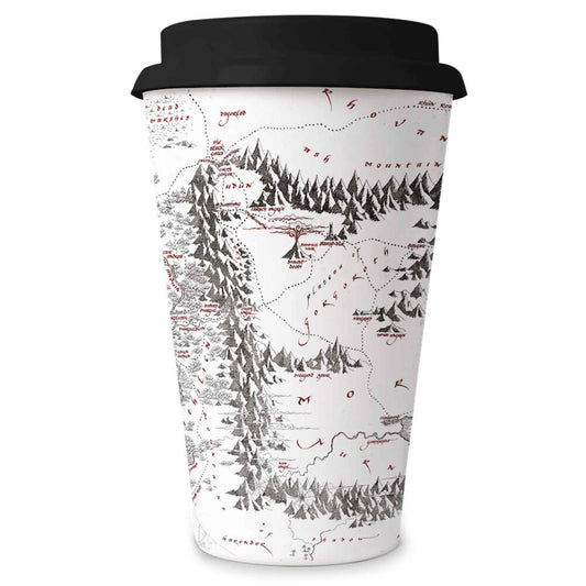 mordor map travel mug  the lord of the rings