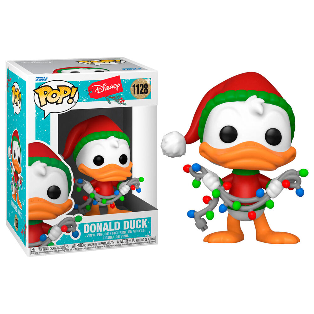 disney holiday donald duck pop figure