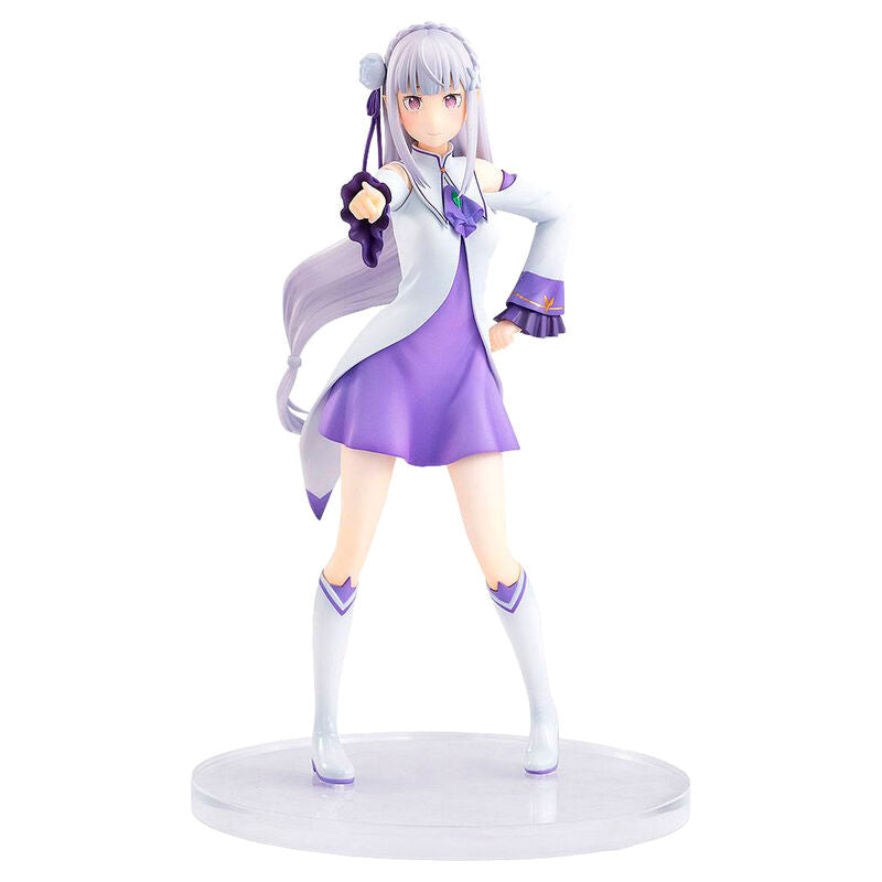 emilia statue re:zero starting life in another world 17cm