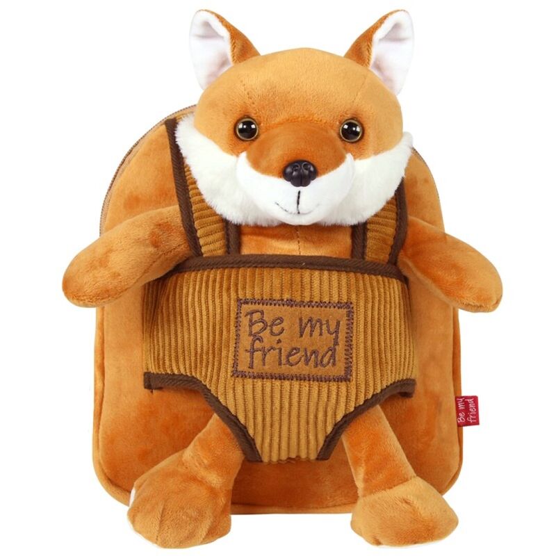 backpack  26cm fox plush toy