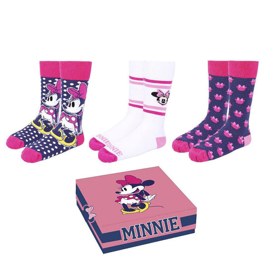 set of 3 minnie mouse disney socks