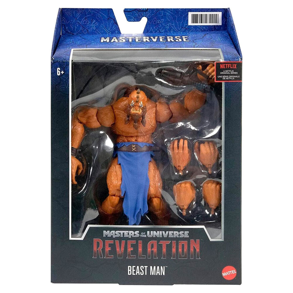 Action figure di Beast Man della serie Masters of the Universe Revelation alta 18 cm