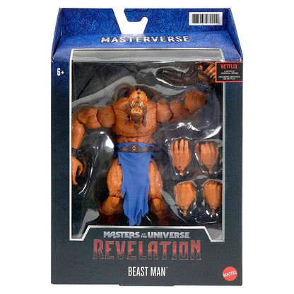 Action figure di Beast Man della serie Masters of the Universe Revelation alta 18 cm
