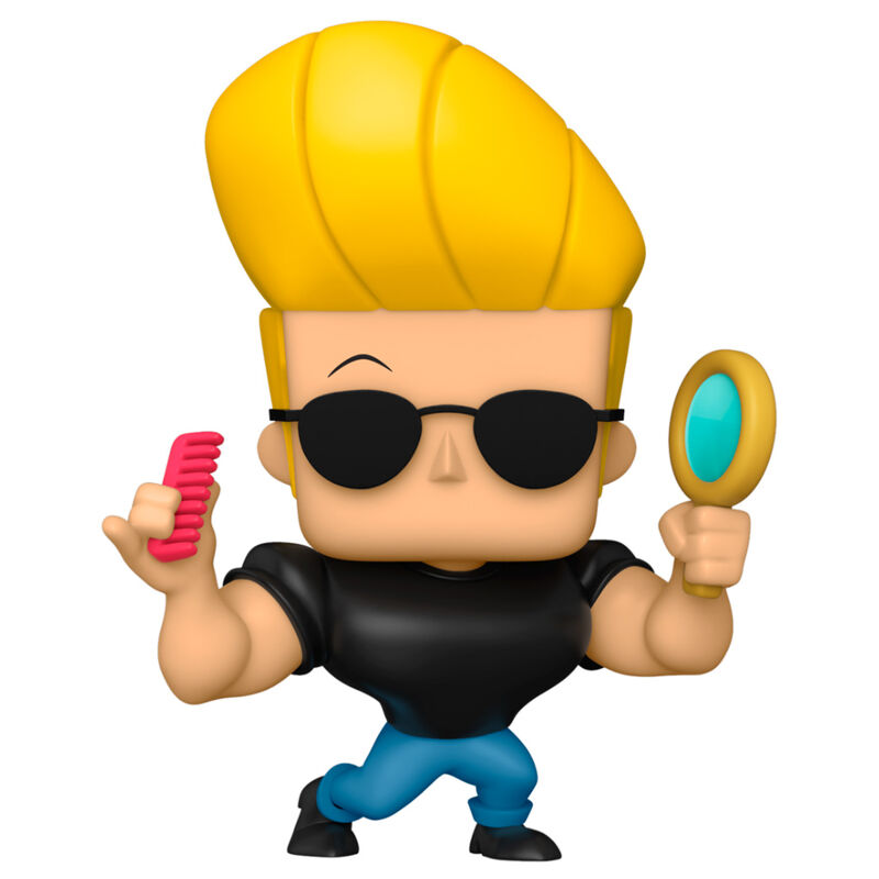 cartoon network johnny bravo pop figure  johnny with mirror and comb