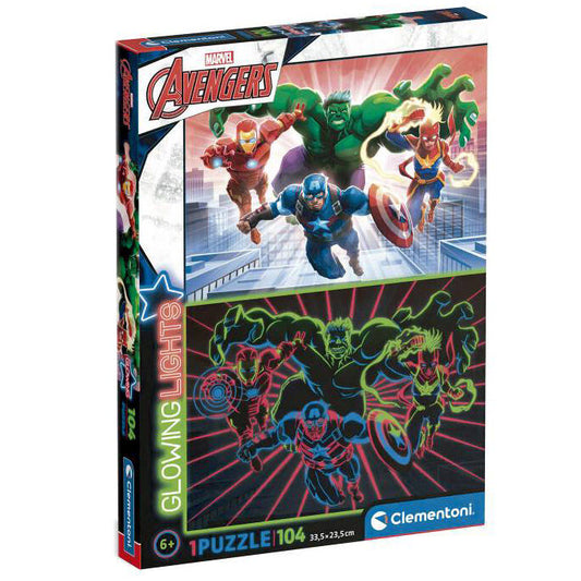 Puzzle glowing The Avengers Avengers Marvel 104pcs