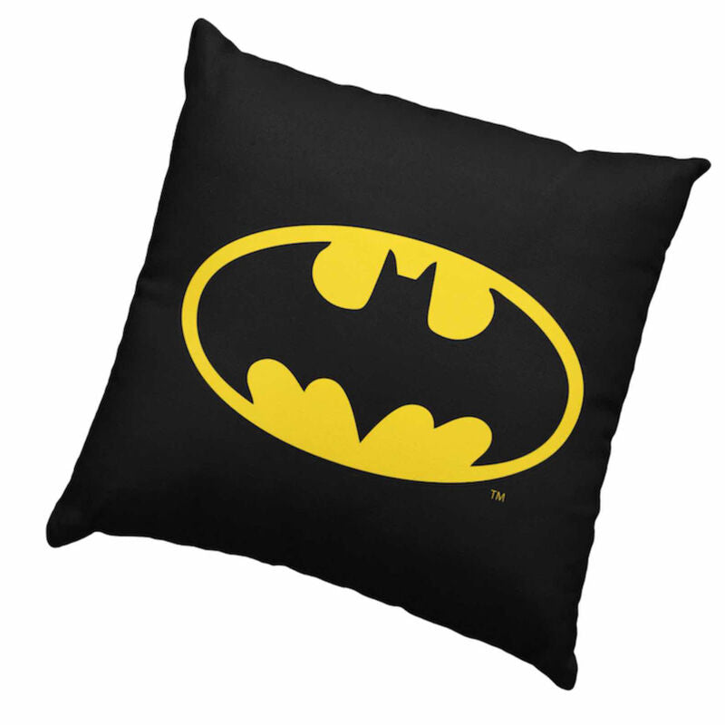 batman logo cushion from dc comics