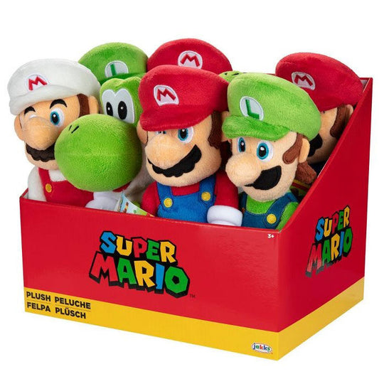 Super Mario plush toy, 23cm, assorted