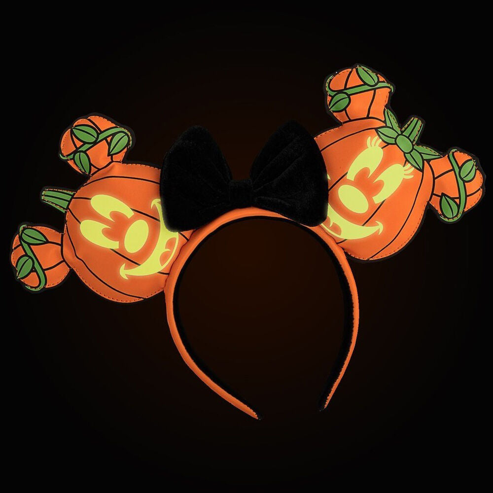 Diadema con orejas de calabaza de Mickey Mouse de Disney Loungefly