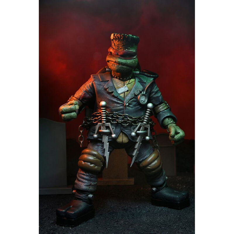 Action figure definitiva di Raffaello nei panni del mostro di Frankenstein delle Tartarughe Ninja 18 cm
