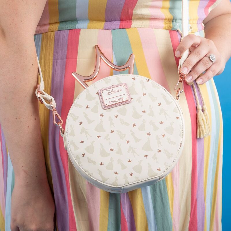 ultimate bag with metal crown for disney princesses by loungefly