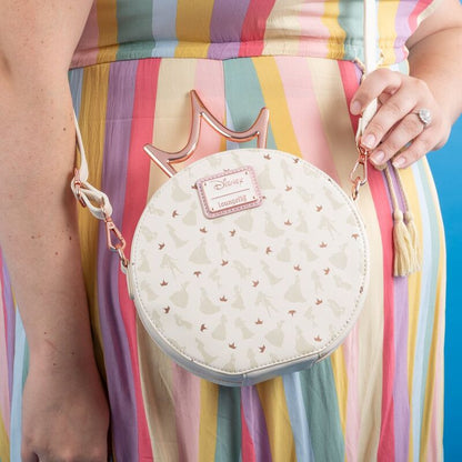 ultimate bag with metal crown for disney princesses by loungefly