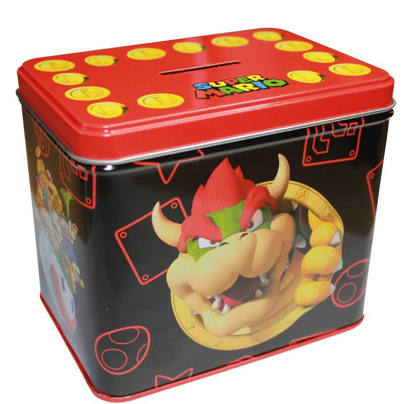 Bowser Super Mario Bros Nintendo Spardose + Becher