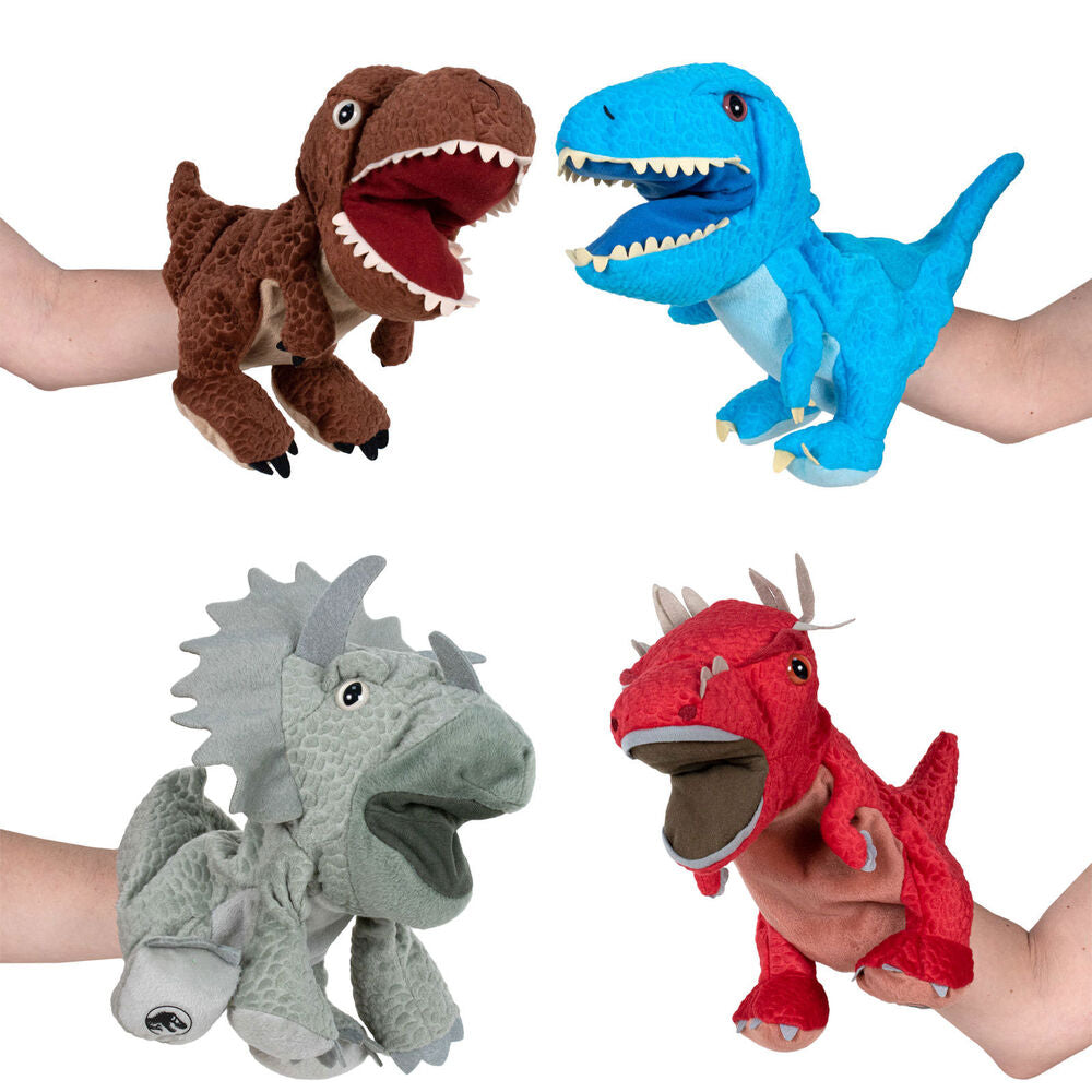 jurassic world dinosaur plush puppet assortment