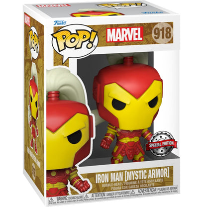 Figura POP exclusiva de Iron Man con armadura mística de Marvel