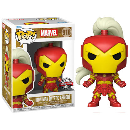 Figura POP exclusiva de Iron Man con armadura mística de Marvel