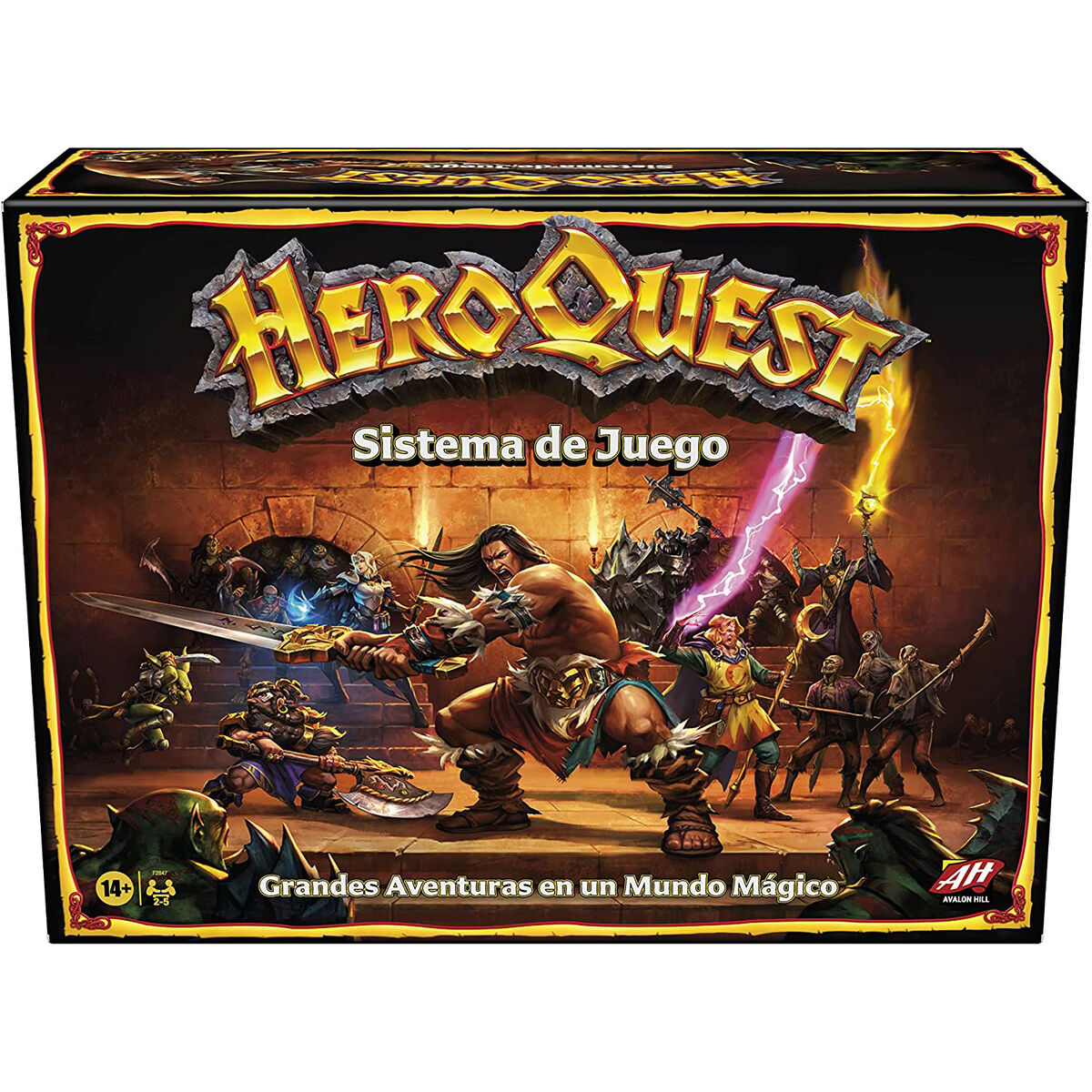 HeroQuest Avalon Hill Dungeon Adventures Gra planszowa (hiszpański)