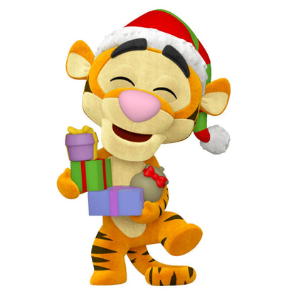 disney holiday tigger flocked exclusive pop figure
