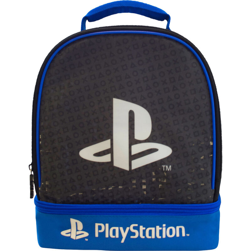 playstation logo double lunch bag