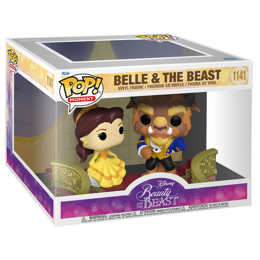 Statuetta Disney POP La Bella e la Bestia in abito elegante Belle e la Bestia