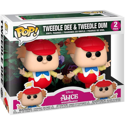 blister pack of 2 disney pop figures alice in wonderland tweedle dee and dum