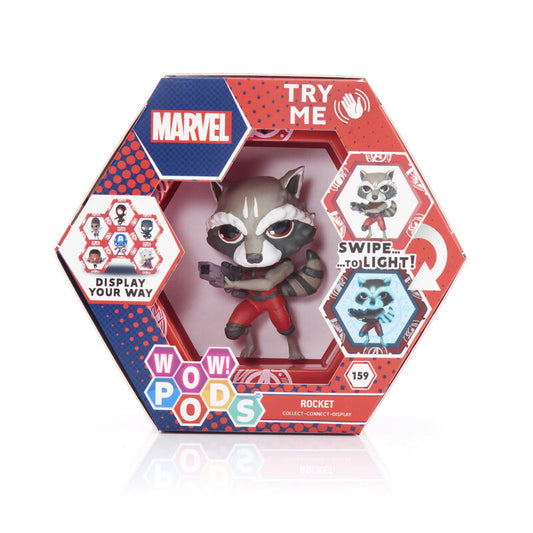 Figura LED WOW! POD Rocket Raccoon Marvel