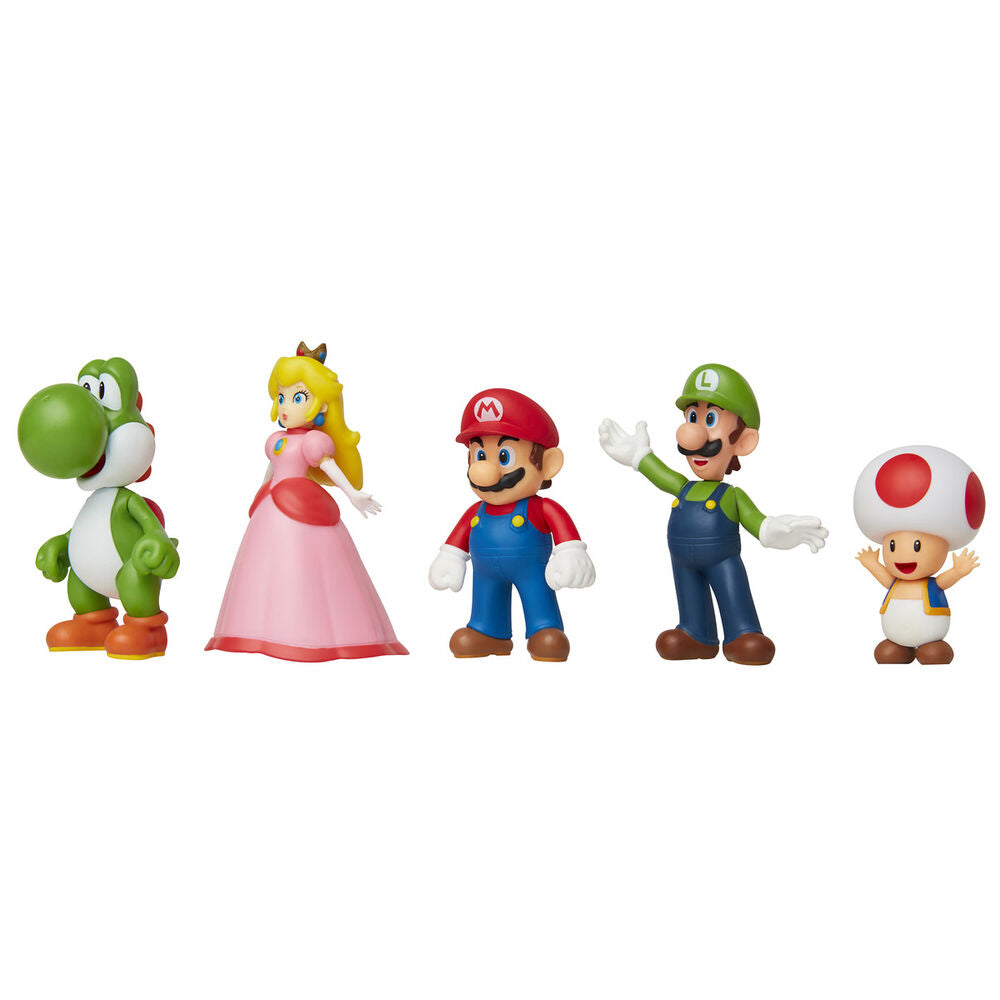 Blister of 5 Super Mario Nintendo figures 6cm
