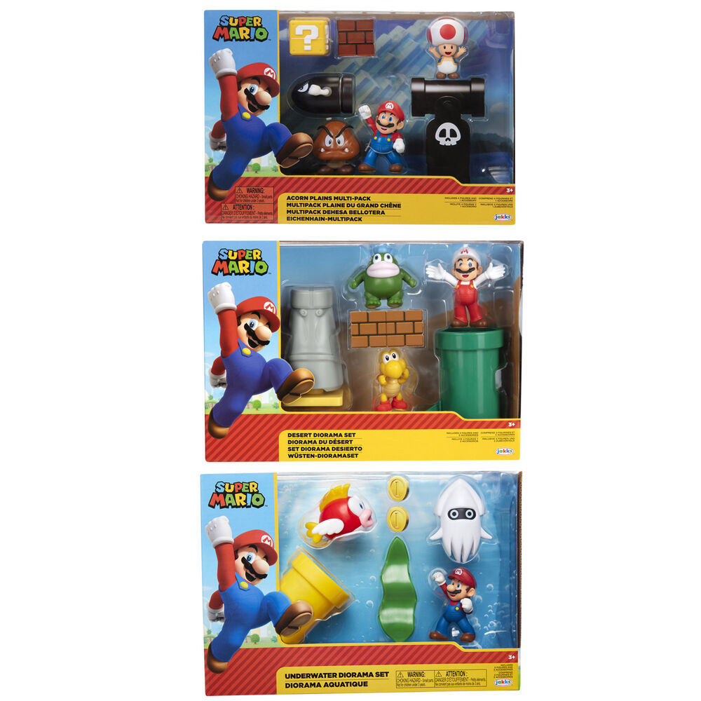 super mario nintendo diorama assortment