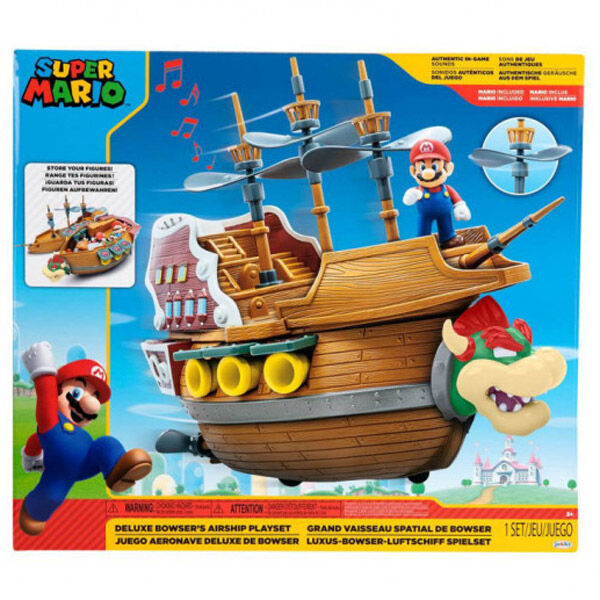 bowser aircraft deluxe playset super mario nintendo